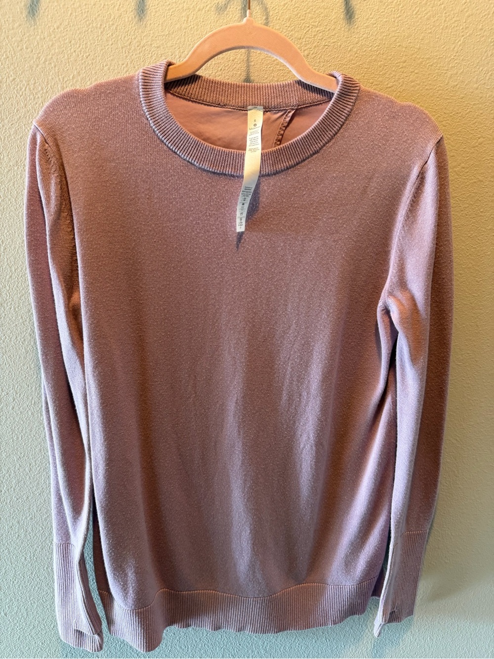lululemon athletica mauve crewneck sweater